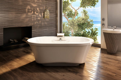 Example of a trendy bathroom design in Montreal
