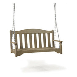 Siesta Quest Poly-Lumber Swinging Bench - Patio Furniture And Outdoor Furniture