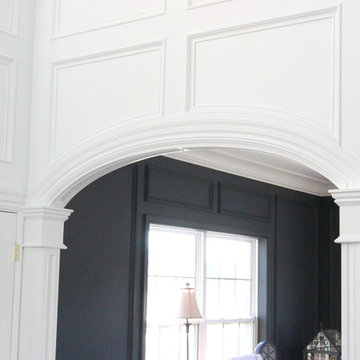 Wainscot, raised panels and designer wall trim