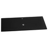 Ronbow Techstone Vanity Top With Single Faucet Hole, Broad Black, 37"x19"