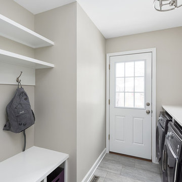 Transitional Kitchen & Laundry room Killdeer Remodel - Naperville