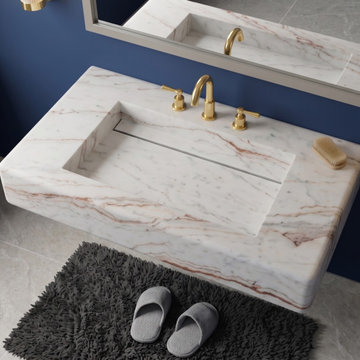 Bespoke Calacatta Gold Marble Sinks | Timeless Luxury Collection