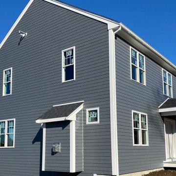 James Hardie siding and Azek trim install in Marshfield, MA