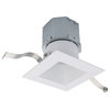 WAC Lighting Pop-in 4" Square LED 5-CCT Recessed Kit in White