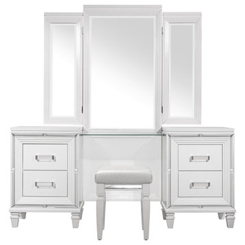 Ohana Bedroom Collection, Vanity Dresser With Mirror