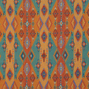 Southwestern Stripes and Diamonds Woven Novelty Upholstery Fabric By The Yard
