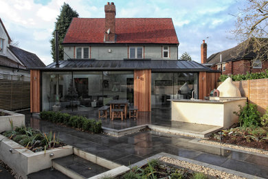 Inspiration for a mid-sized contemporary patio in West Midlands.
