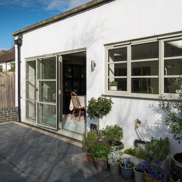 Our Brand New OB-36⁺ Soho Bifold paired with our OI-30 Internal Door