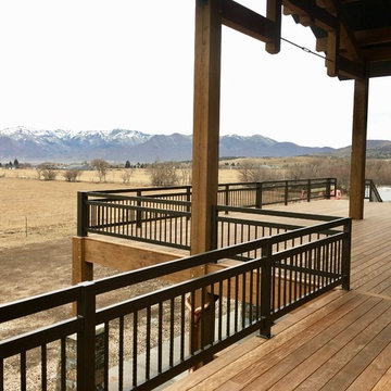 Ridgeline - Vertical Exterior Railings & Hand-finished Balusters