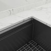 Workstation 36" Undermount 16Gauge SingleBowl Black Stainless Steel Kitchen Sink
