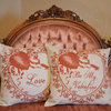 Be My Valentine Throw Pillow with Insert 14"x14"