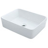 V140 Porcelain Vessel Sink, White, Sink Only, No Additional Accessories