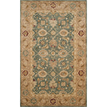 Safavieh Antiquity AT849B 2'3"x10' Teal Blue/Taupe Rug