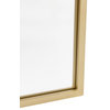 Mila Arched Metal Framed Wall Mirror, Gold - 22"x65"
