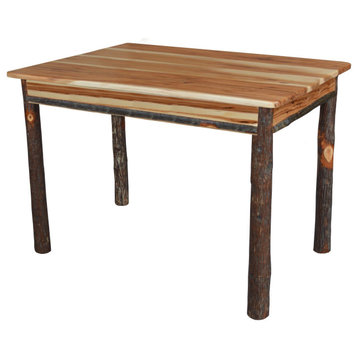 Hickory Farm Table, Rustic Hickory, 5 Foot