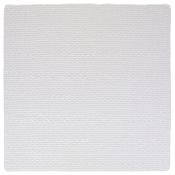 Marie Double Bed Fabric Quilt, White