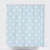 Blue Polka Dot Shower Curtain