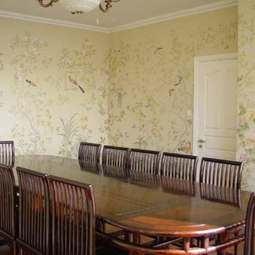 hand painted wallpaper project show