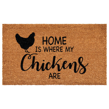 Calloway Mills Home is Where my Chickens are Doormat, 36x72