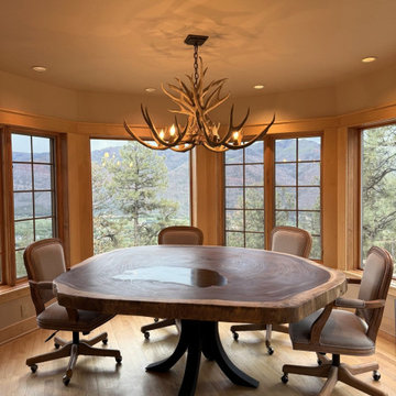 Live-Edge Parota Cross-Cut Round Dining Table