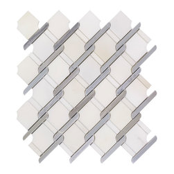 Marble Nautical White - Mosaic Tile