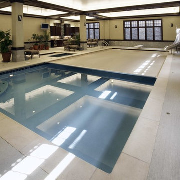 Glencoe, IL Indoor Lap Pool and Hot Tub