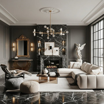 SOPHISTICATED LIVING ROOM