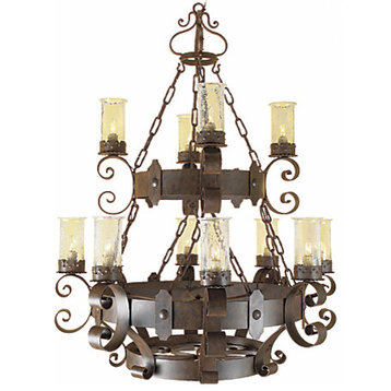 New Rome Wrought Iron Chandelier