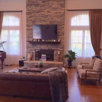 Family room drapery