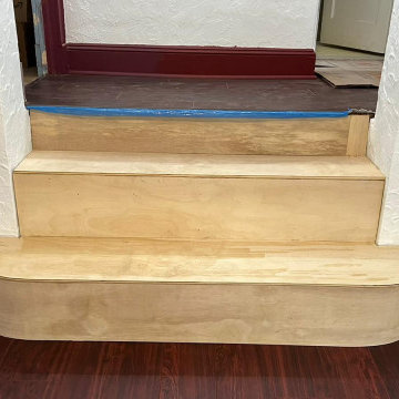 Installation: Hardwood floors & steps