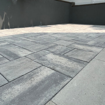 Modern Residential 2-Family Backyard Patio