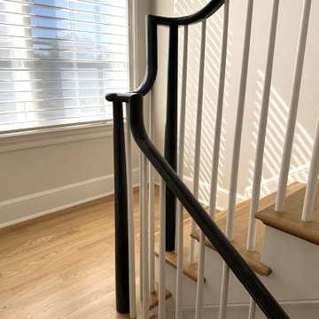 Project #142 | Transitional Staircase with Over-the-Post Balustrade