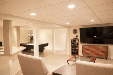 Example of a basement design in Grand Rapids
