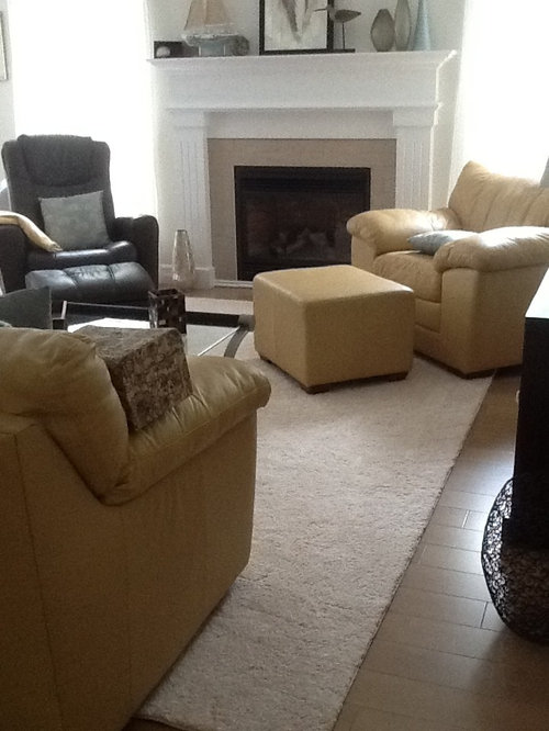 New area rug placement