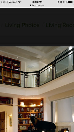 Railing Separating a Sunken Living Room