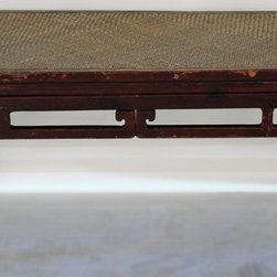 Antique Chinese Ta Bed or Day Bed with Mat Top - Beds