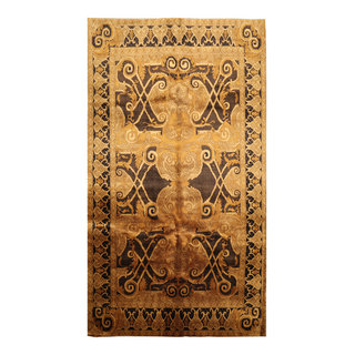 Superfine Hand Knotted Wool French Savonnerie Area Rug 54x811