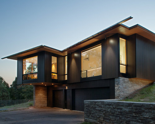 Schwarze Häuser mit Holzfassade Ideen, Design & Bilder | Houzz