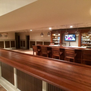 Fontana, WI – Traditional – Stained Cherry Bar Top