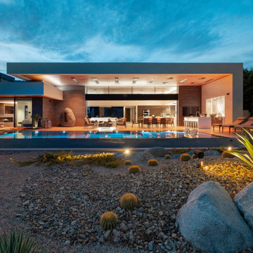 Bighorn Palm Desert luxury modern resort style home backyard pool