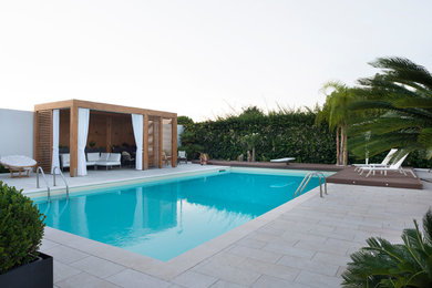 Example of a beach style pool design in Catania-Palermo
