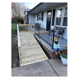Porch Ramp Extension Custom Wheelchair Accessible Ramp | Decking - Porch - Charlotte - by ...