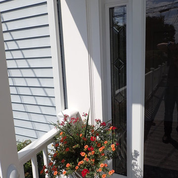 Azek Front Deck & Entry w/ Trademark Railing