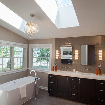 Master Bath Retreat with Orange