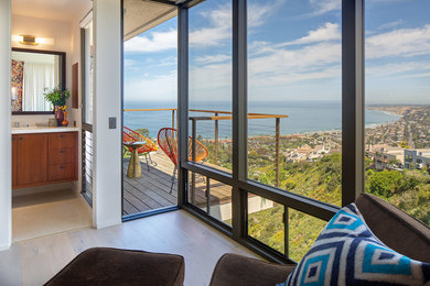 Inspiration for a 1950s sunroom remodel in San Diego