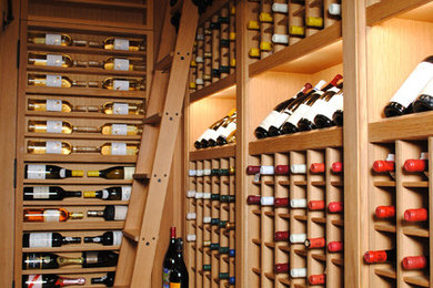 Transitional wine cellar photo in New York