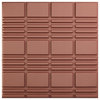 Stacked EnduraWall Decorative 3D Wall Panel, 19.625"Wx19.625"H, Champagne Pink