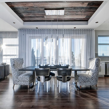 Smoky Grey Hardwood Floor - Dining Room