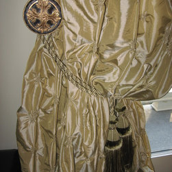 Decorative Custom Hold Backs, with added Decorative Tassel Tie Backs finish off - Products