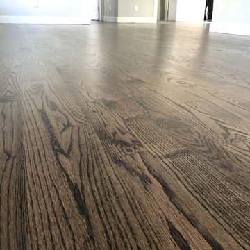 PORT WASHINGTON: NEW RED OAK WITH DARK WALNUT / NEUTRAL BLEND + BONA TRAFFIC HD